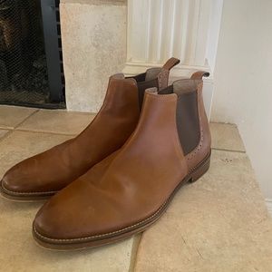 Johnston & Murphy, 9.5, brown ankle boots